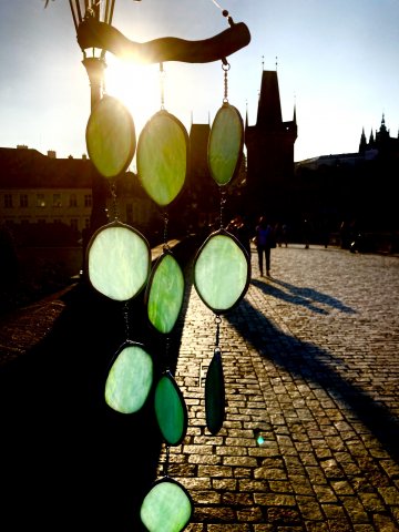 Skleněnka - dekorace ze skla, zvonkohra (marha-art.cz)